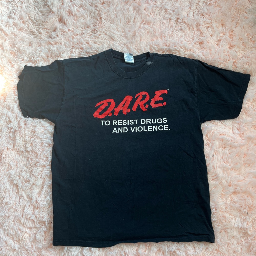 Black D.A.R.E. Graphic T-Shirt